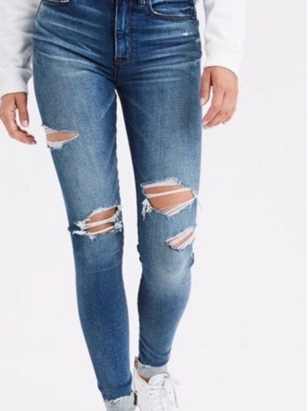 American Eagle Outfitters Super Distressed Jeggings